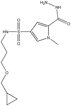 N-[3-(cyclopropylmethoxy)propyl]-5-(hydrazinocarbonyl)-1-methyl-1H-pyrrole-3-sulfonamide