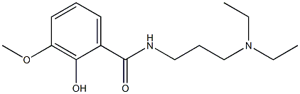 N-[3-(diethylamino)propyl]-2-hydroxy-3-methoxybenzamide 结构式