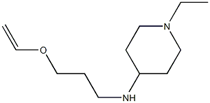 N-[3-(ethenyloxy)propyl]-1-ethylpiperidin-4-amine,,结构式