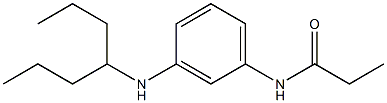 N-[3-(heptan-4-ylamino)phenyl]propanamide Structure