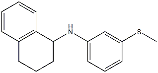 N-[3-(methylsulfanyl)phenyl]-1,2,3,4-tetrahydronaphthalen-1-amine,,结构式
