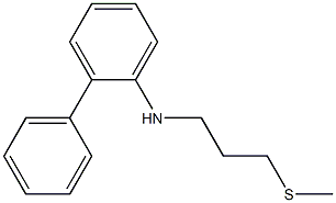 N-[3-(methylsulfanyl)propyl]-2-phenylaniline,,结构式