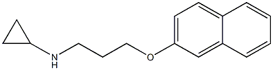 N-[3-(naphthalen-2-yloxy)propyl]cyclopropanamine,,结构式