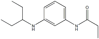 N-[3-(pentan-3-ylamino)phenyl]propanamide Structure