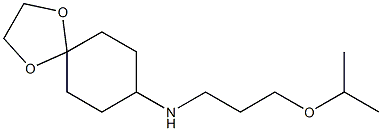 N-[3-(propan-2-yloxy)propyl]-1,4-dioxaspiro[4.5]decan-8-amine Structure