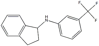 N-[3-(trifluoromethyl)phenyl]-2,3-dihydro-1H-inden-1-amine,,结构式