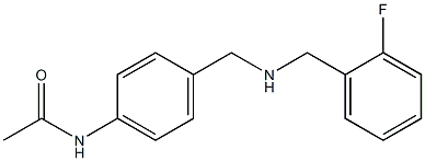 N-[4-({[(2-fluorophenyl)methyl]amino}methyl)phenyl]acetamide Structure