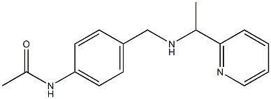 N-[4-({[1-(pyridin-2-yl)ethyl]amino}methyl)phenyl]acetamide|