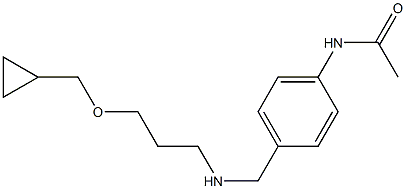 N-[4-({[3-(cyclopropylmethoxy)propyl]amino}methyl)phenyl]acetamide