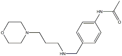 N-[4-({[3-(morpholin-4-yl)propyl]amino}methyl)phenyl]acetamide Structure