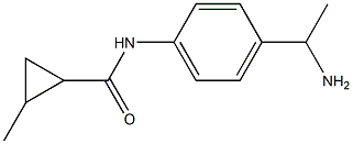 N-[4-(1-aminoethyl)phenyl]-2-methylcyclopropanecarboxamide Structure