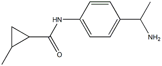 N-[4-(1-aminoethyl)phenyl]-2-methylcyclopropanecarboxamide|