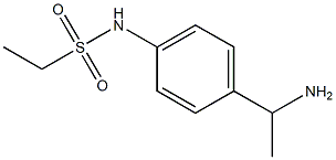 N-[4-(1-aminoethyl)phenyl]ethanesulfonamide 化学構造式