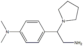 N-[4-(2-amino-1-pyrrolidin-1-ylethyl)phenyl]-N,N-dimethylamine 化学構造式