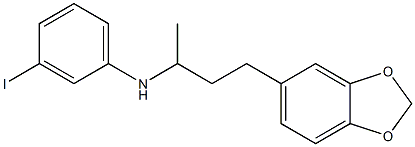 N-[4-(2H-1,3-benzodioxol-5-yl)butan-2-yl]-3-iodoaniline Structure