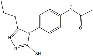 N-[4-(3-propyl-5-sulfanyl-4H-1,2,4-triazol-4-yl)phenyl]acetamide Struktur