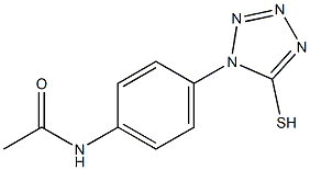 N-[4-(5-sulfanyl-1H-1,2,3,4-tetrazol-1-yl)phenyl]acetamide 结构式