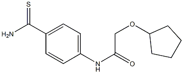 N-[4-(aminocarbonothioyl)phenyl]-2-(cyclopentyloxy)acetamide