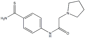 N-[4-(aminocarbonothioyl)phenyl]-2-pyrrolidin-1-ylacetamide