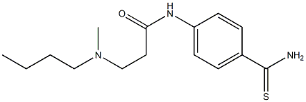  N-[4-(aminocarbonothioyl)phenyl]-3-[butyl(methyl)amino]propanamide