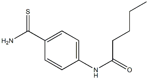 N-[4-(aminocarbonothioyl)phenyl]pentanamide Struktur