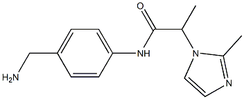 N-[4-(aminomethyl)phenyl]-2-(2-methyl-1H-imidazol-1-yl)propanamide