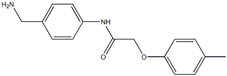 N-[4-(aminomethyl)phenyl]-2-(4-methylphenoxy)acetamide Structure