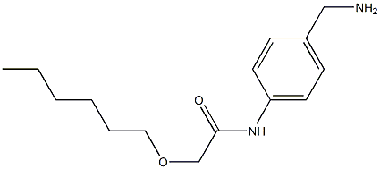 N-[4-(aminomethyl)phenyl]-2-(hexyloxy)acetamide Structure