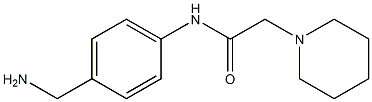 N-[4-(aminomethyl)phenyl]-2-piperidin-1-ylacetamide Structure