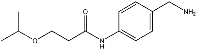 N-[4-(aminomethyl)phenyl]-3-(propan-2-yloxy)propanamide|