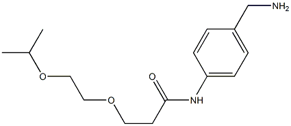 N-[4-(aminomethyl)phenyl]-3-[2-(propan-2-yloxy)ethoxy]propanamide Structure