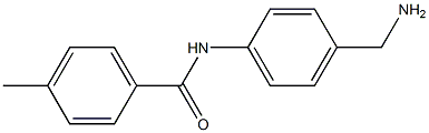 N-[4-(aminomethyl)phenyl]-4-methylbenzamide 化学構造式
