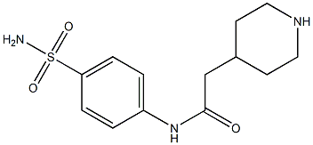 N-[4-(aminosulfonyl)phenyl]-2-piperidin-4-ylacetamide,,结构式