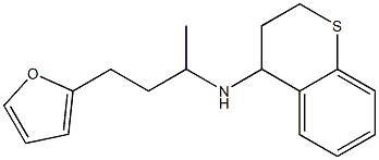 N-[4-(furan-2-yl)butan-2-yl]-3,4-dihydro-2H-1-benzothiopyran-4-amine,,结构式