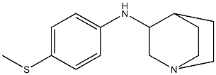 N-[4-(methylsulfanyl)phenyl]-1-azabicyclo[2.2.2]octan-3-amine 结构式