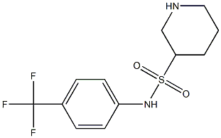 N-[4-(trifluoromethyl)phenyl]piperidine-3-sulfonamide Structure