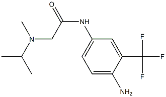 N-[4-amino-3-(trifluoromethyl)phenyl]-2-[isopropyl(methyl)amino]acetamide Structure