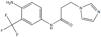 N-[4-amino-3-(trifluoromethyl)phenyl]-3-(1H-imidazol-1-yl)propanamide