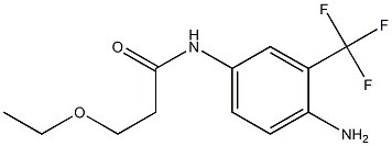 N-[4-amino-3-(trifluoromethyl)phenyl]-3-ethoxypropanamide 化学構造式