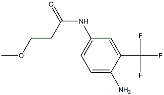 N-[4-amino-3-(trifluoromethyl)phenyl]-3-methoxypropanamide,,结构式
