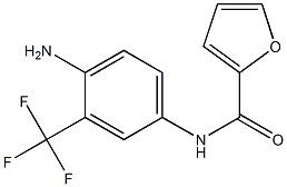 N-[4-amino-3-(trifluoromethyl)phenyl]furan-2-carboxamide 结构式