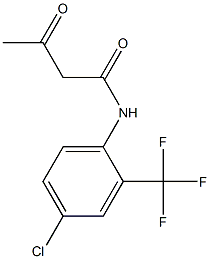 N-[4-chloro-2-(trifluoromethyl)phenyl]-3-oxobutanamide Structure