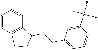 N-{[3-(trifluoromethyl)phenyl]methyl}-2,3-dihydro-1H-inden-1-amine Structure