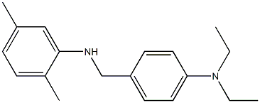 N-{[4-(diethylamino)phenyl]methyl}-2,5-dimethylaniline Struktur