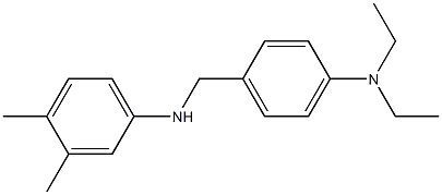 N-{[4-(diethylamino)phenyl]methyl}-3,4-dimethylaniline Struktur