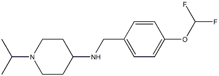 N-{[4-(difluoromethoxy)phenyl]methyl}-1-(propan-2-yl)piperidin-4-amine Structure