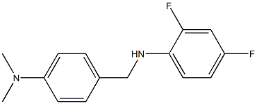 N-{[4-(dimethylamino)phenyl]methyl}-2,4-difluoroaniline Structure