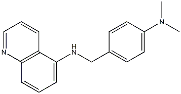 N-{[4-(dimethylamino)phenyl]methyl}quinolin-5-amine Struktur