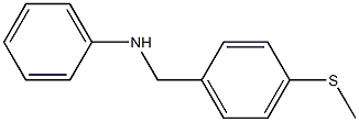 N-{[4-(methylsulfanyl)phenyl]methyl}aniline,,结构式