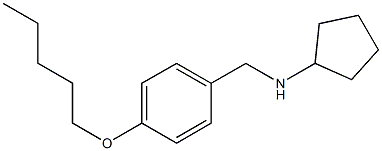 N-{[4-(pentyloxy)phenyl]methyl}cyclopentanamine Structure